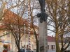 Tiszakécske - 56-os sortűz egy repülőről - emlékmű  