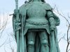 Hősök tere, Hunyadi János (1446 -1452.) szobor a Millenniumi emlékművön.