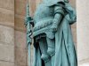 Hősök tere, Hunyadi János (1446 -1452.) szobor a Millenniumi emlékművön.