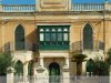 Máltai erkélyek  változatossága La Vallettában. (Málta)