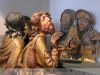 Szepességi faszobrok a zólyomi vár kiállításán - másolatok